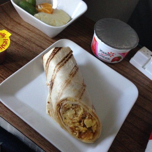 Our lite but very welcome breakfast.