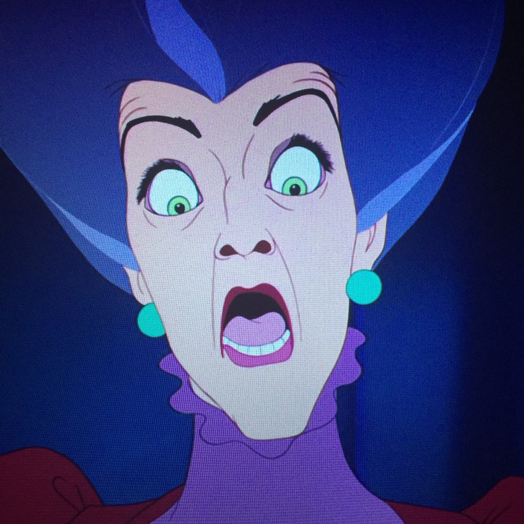Easily my favorite shot of the film. Lady Tremaine is bested at last. 