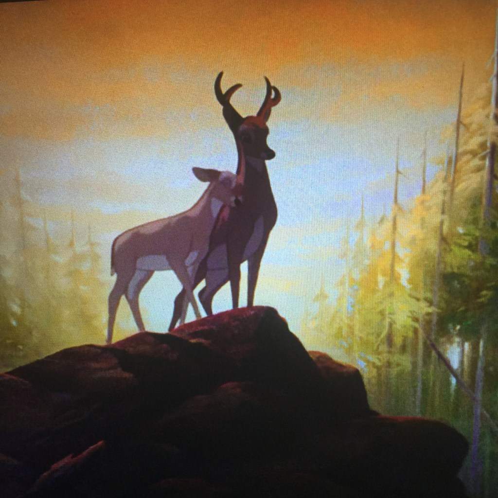 Bambi rejoices being the man of the forest.