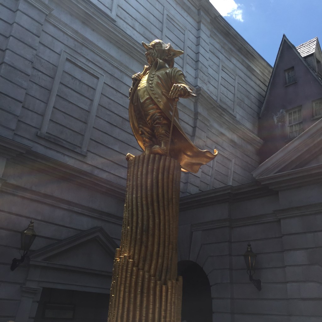 This golden fellow greeted us on the way out.