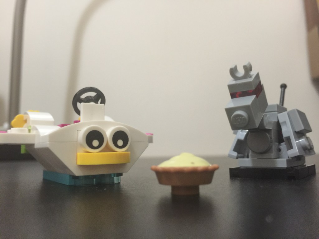 Feeding time for the pets.